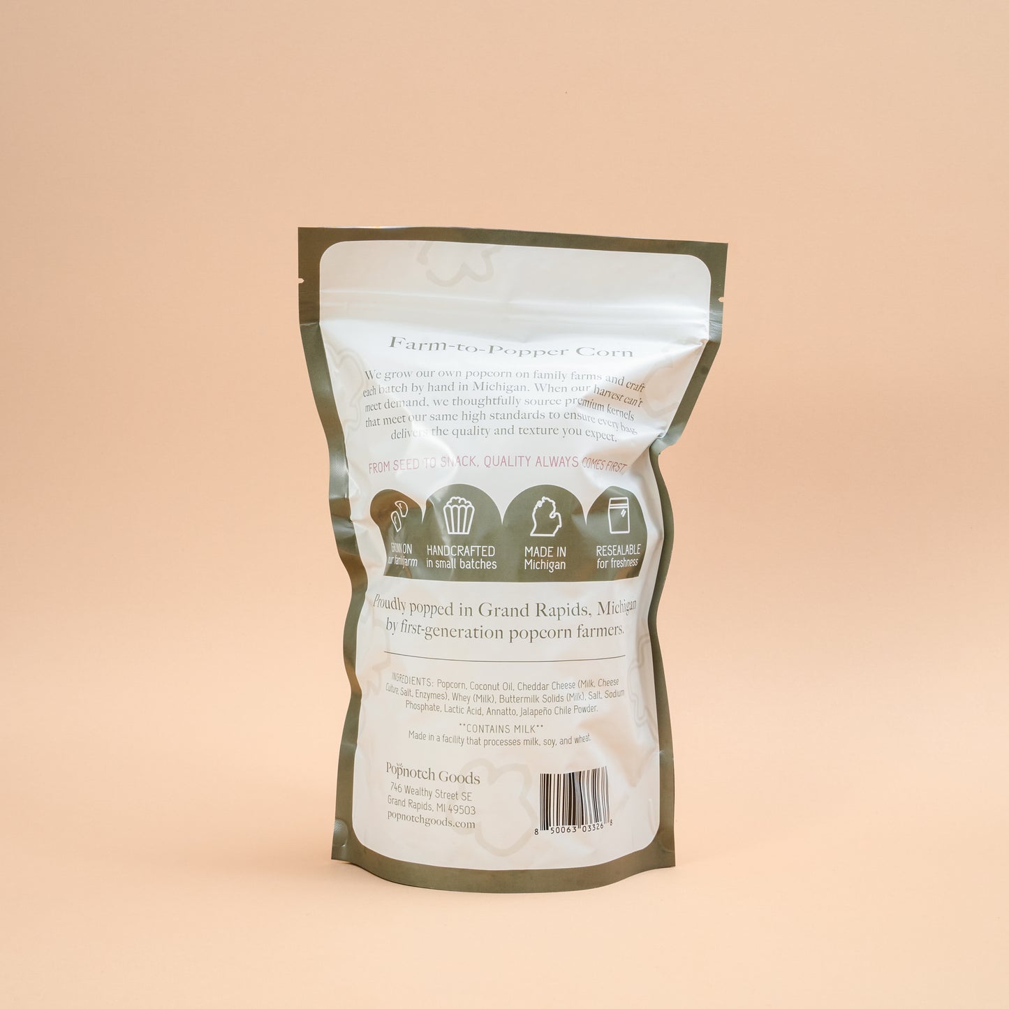 Jalapeño Cheddar Popcorn | Popnotch Goods