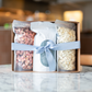 Purchase any three popcorn flavors and add our gift box to your order to make it a gift. Popcorn boxes make great gifts for hosts, holidays, or birthdays. You can even fit up to two bags of Pepita Seeds in our box as well!